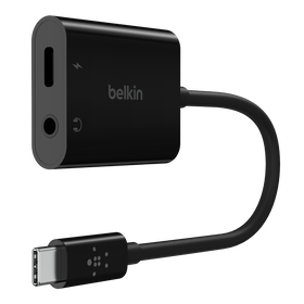 3.5mm Audio + USB-C Charge Adapter, Zwart, hi-res