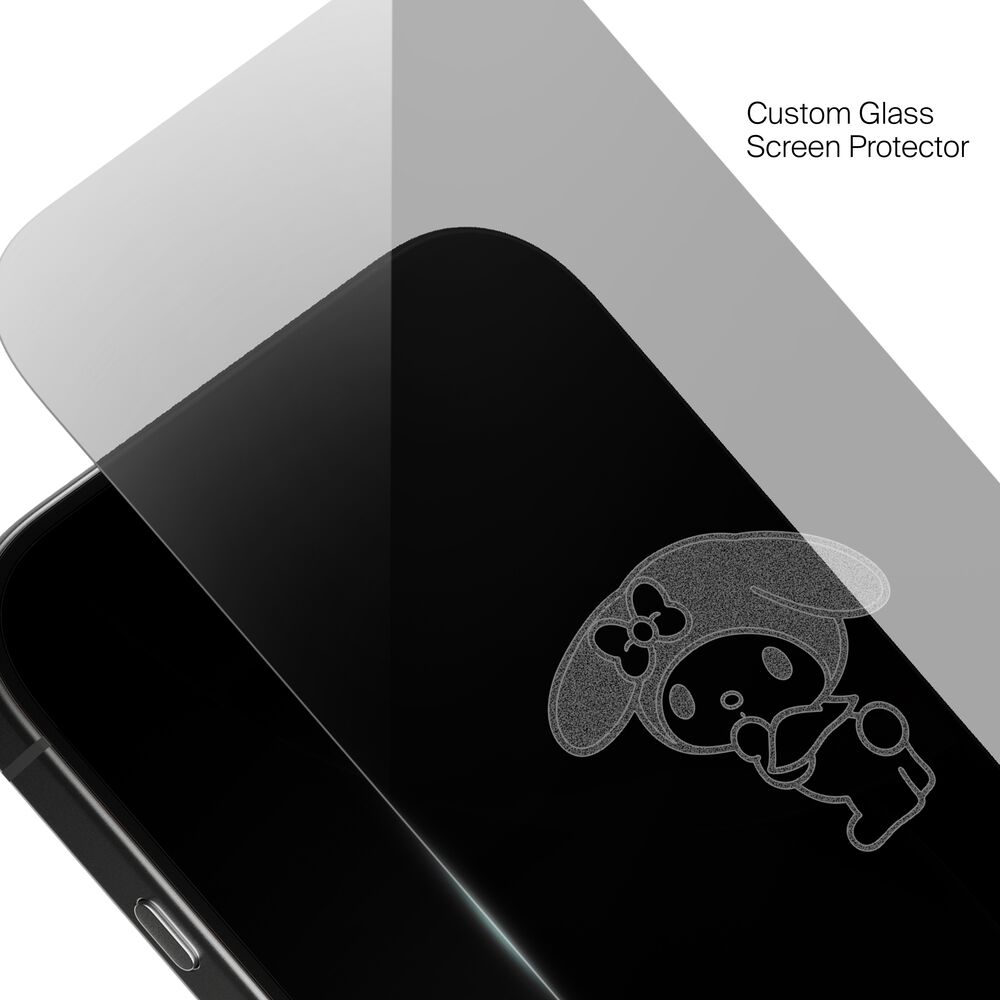 My Melody Cheeky Custom Glass Screen Protector, , hi-res