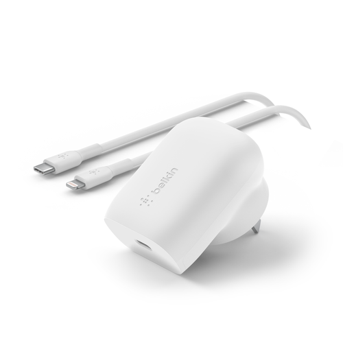 USB-C® PD 3.0 PPS Wall Charger 30W + USB-C® Cable with Lightning Connector