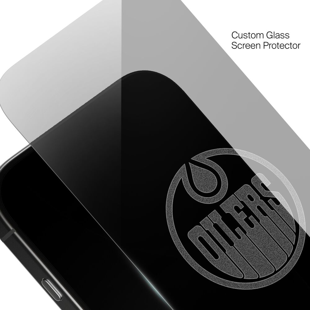 Edmonton Oilers Custom Glass Screen Protector, , hi-res