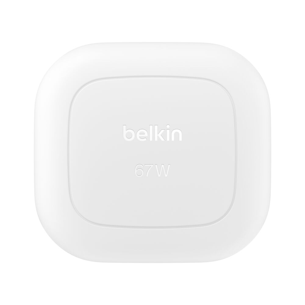 Dual USB-C GaN Wall Charger 67W, White, hi-res