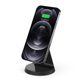Magnetic Wireless Charger Stand 7.5W, Black, hi-res