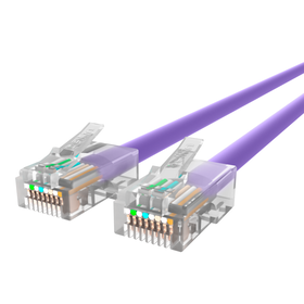 CAT6 Ethernet Patch Cable, RJ45, M/M, Purple, hi-res