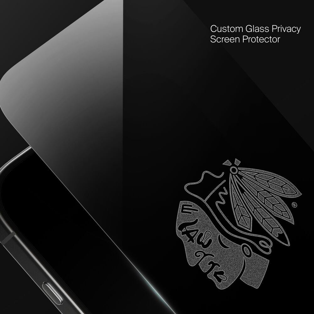 Chicago Blackhawks Custom Glass Screen Protector, , hi-res