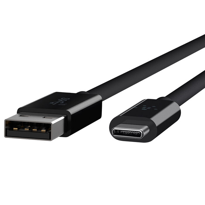 3ft (0.9m) USB 3.0 (USB 3.1 Gen 1) USB-C to USB-B Cable M/M - Black, USB-C  Cables, USB-C Cables, Adapters, and Hubs