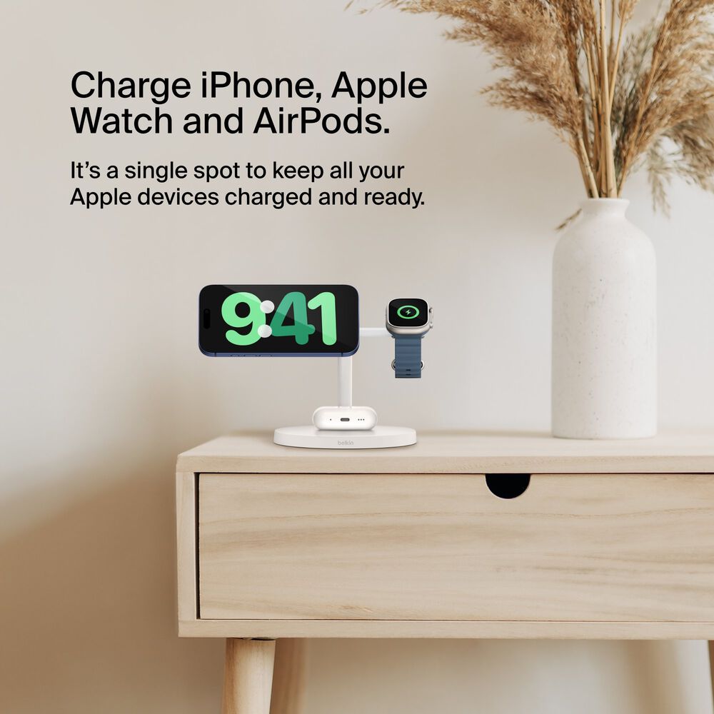 3-in-1 Wireless Charging Stand with Qi2 15W