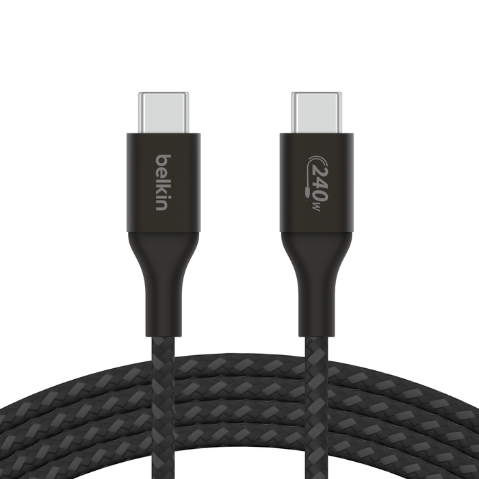 2E Cable USB-C - USB-C PD 3.1 240W Aluminum Shell, 1m, black