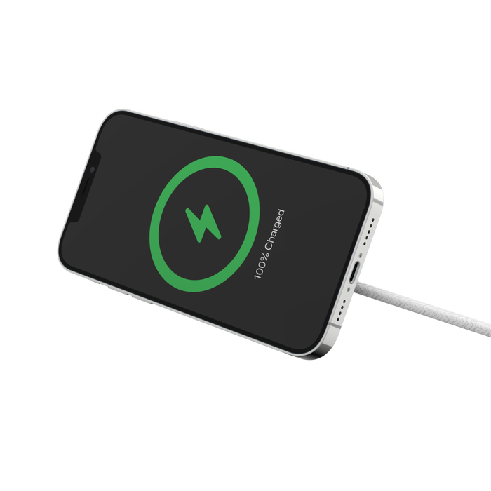 Portable Wireless Charger Pad with Official MagSafe Charging 15W, White, hi-res