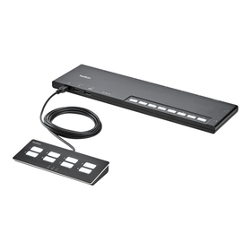 8-Port Dual-Head Modular Secure KVM Switch Base Unit PP 4.0 w/ Remote
