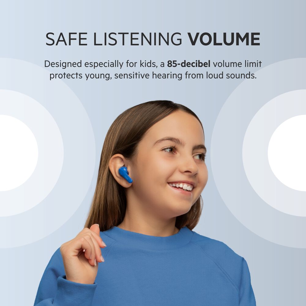 Wireless Earbuds for Kids, Blue, hi-res