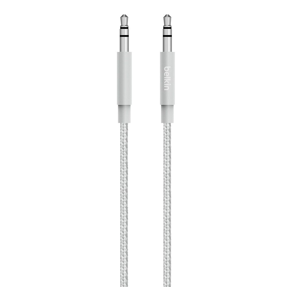 Metallic AUX Cable, Silver, hi-res