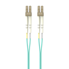 Fiber Patch Cable 10 Gig Aqua 50/125 LC/LC1 Meter, Aqua, hi-res