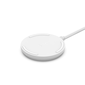 15W Wireless Charging Pad + 24W Wall Charger, White, hi-res