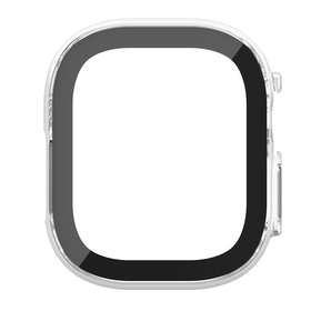TemperedCurve 2-in-1 Treated Screen Protector + Bumper for Apple Watch Ultra/Ultra 2, Clear, hi-res