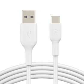 USB-C to USB-A Cable 15W (2m / 6.6ft, White), White, hi-res