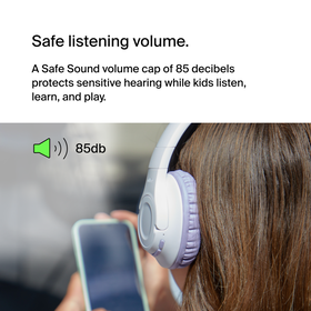 Wireless Over-Ear Headset for Kids, Lavender, hi-res