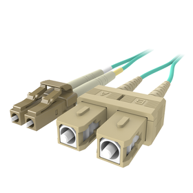 Patch Cable 10 Gig Aqua 50/125 LC/SC1 Meter, Aqua, hi-res