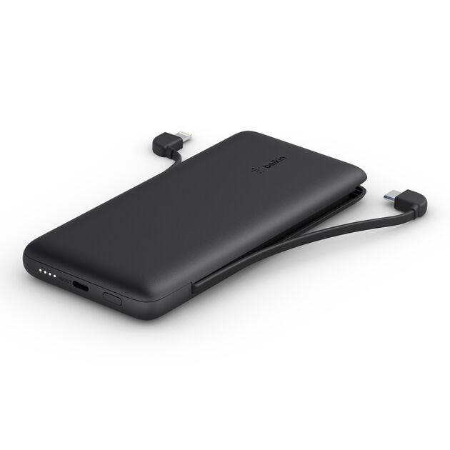 Belkin BoostCharge Plus 10K Power Bank with Built-In Cables