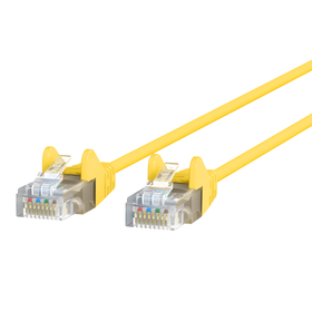 CAT6 Slim Gigabit Snagless UTP Ethernet Cable, Yellow, hi-res