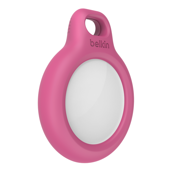 Secure Holder with Key Ring for AirTag, Pink, hi-res