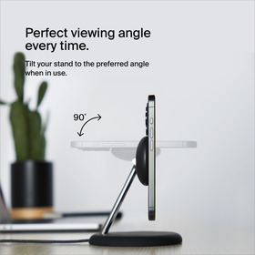 3-in-1 Magnetic Wireless Charging Stand with Qi2 15W, Black, hi-res