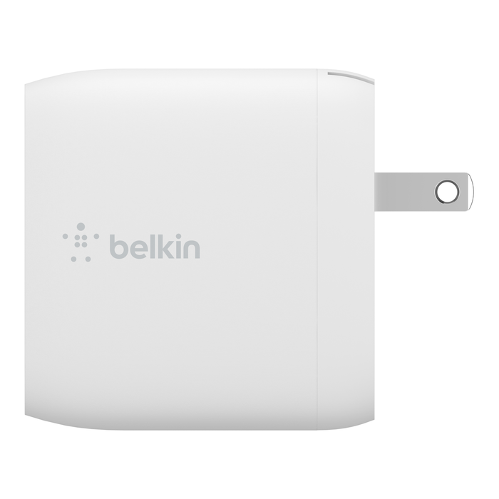 Dual USB-A Wall Charger 24W  + USB-A to USB-C cable, White, hi-res