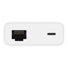 Ethernet- en voedingsadapter met Lightning-connector, Wit, hi-res