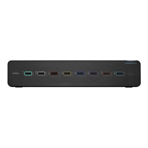 Universal 2nd Gen Secure KVM Switch, 8-Port Dual Head w/ CAC