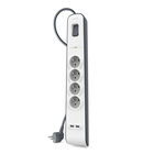 Multiprise parafoudre 4 prises avec 2 ports USB 2,4 A