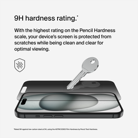 TemperedGlass Privacy Treated Screen Protector for iPhone 15/14 Pro, , hi-res
