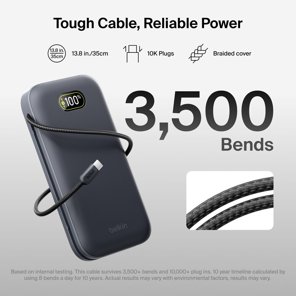 Laptop Power Bank 27K, Charcoal, hi-res