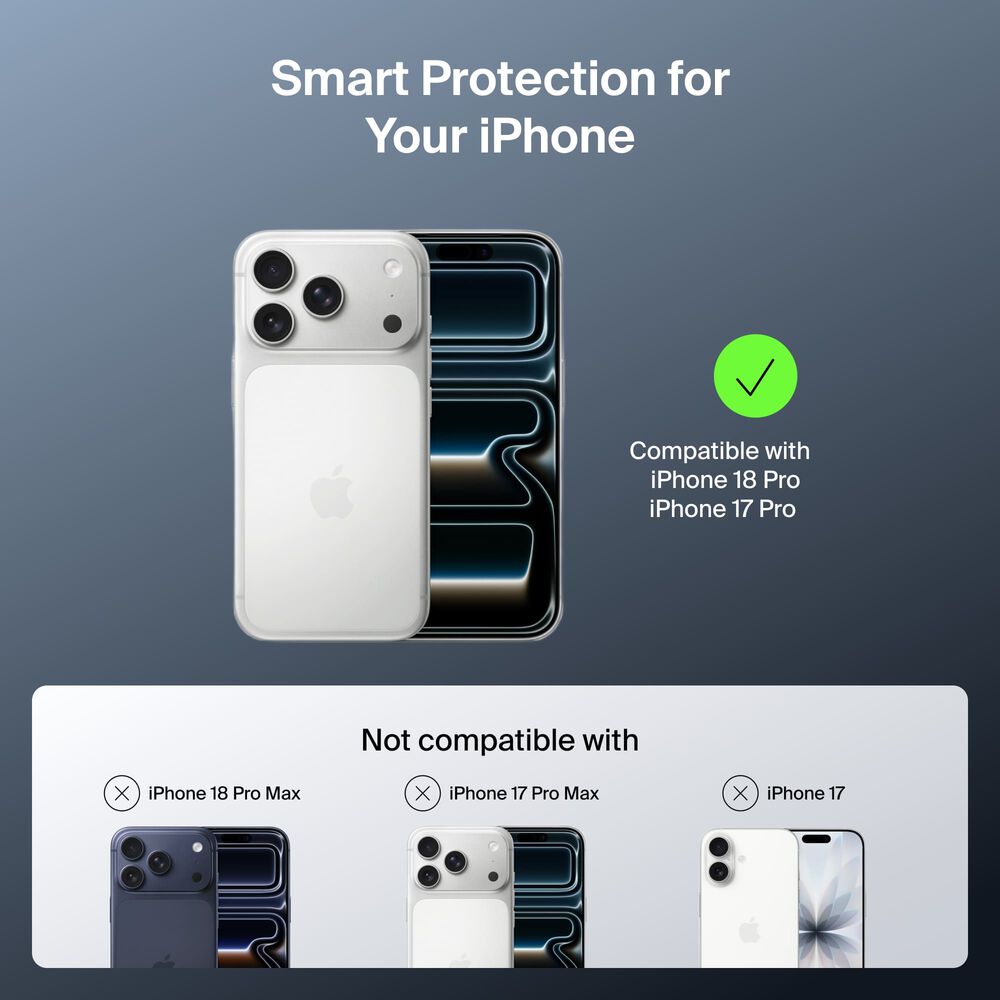 Clear Series with Kickstand Case for iPhone 18 Pro / iPhone 17 Pro, , hi-res