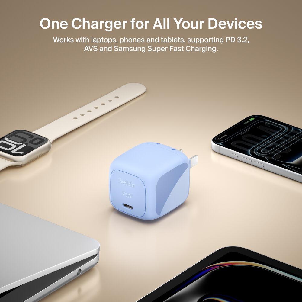 GaN Wall Charger 75W, , hi-res