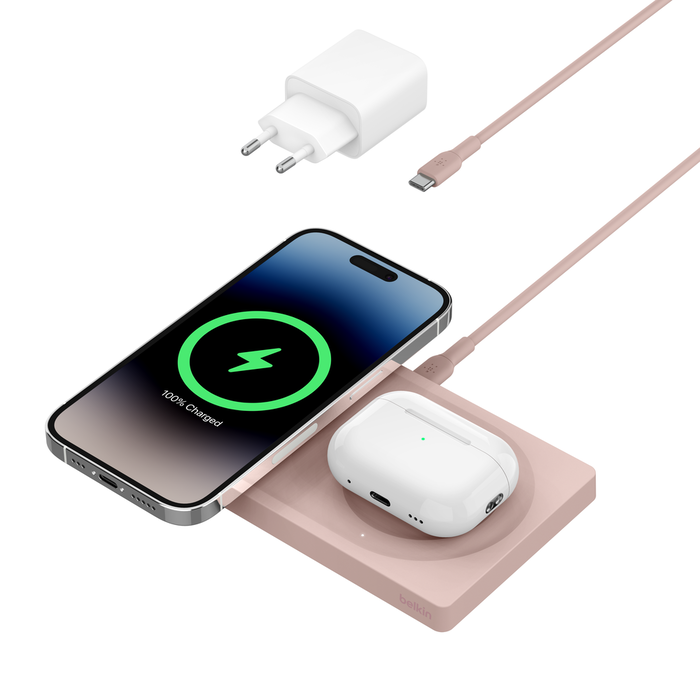 Kabellose 2-in-1-Ladestation mit MagSafe (15 W) | Belkin DE
