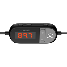 In-Car 3.5mm to FM Transmitter, Black, hi-res