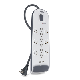 12 Outlet Surge Protector with USB Charging, , hi-res