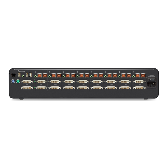 Secure DVI-I KVM Switch, 8-Port Dual-Head, with CAC, , hi-res