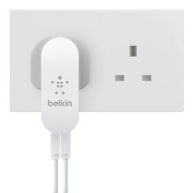 ChargeSyne 2-Port Home Charger + Cable, 白色的, hi-res