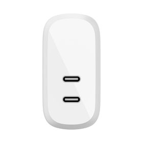 Dual USB-C PD Wall Charger 40W, White, hi-res
