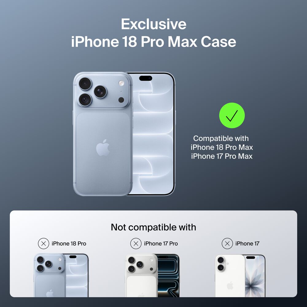 Clear Series with Kickstand Case for iPhone 18 Pro Max / iPhone 17 Pro Max, , hi-res
