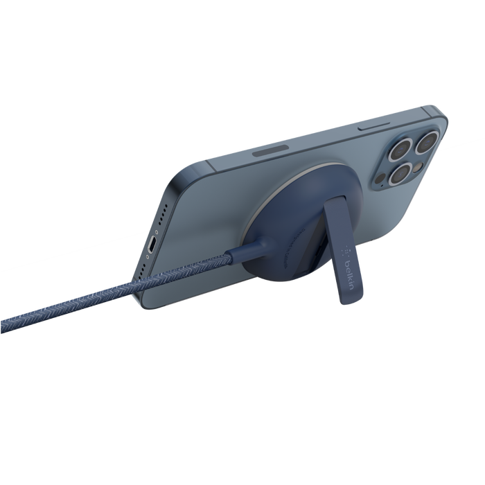 MagSafe 15W 휴대용 무선 충전 패드, 파란색, hi-res