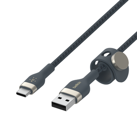 USB-A to USB-C Cable 15W, Blue, hi-res