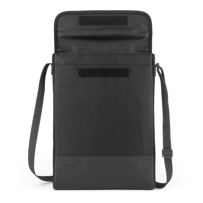 Laptop sleeve deals with shoulder strap