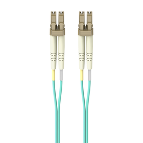 Fiber Patch Cable 10 Gig Aqua 50/125 LC/LC1 Meter, Aqua, hi-res