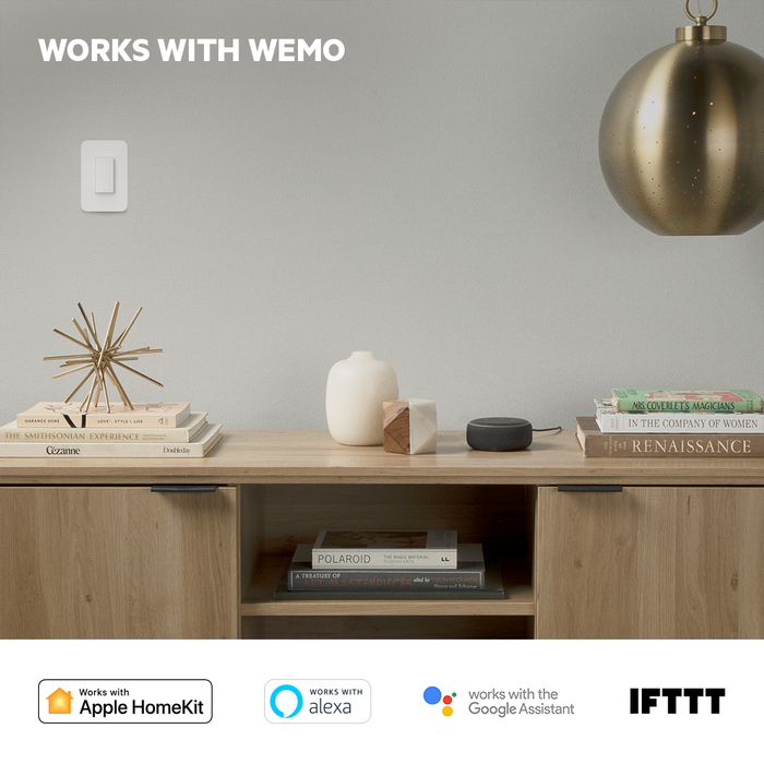  Wemo F7C030fc Light Switch, WiFi enabled, Works with