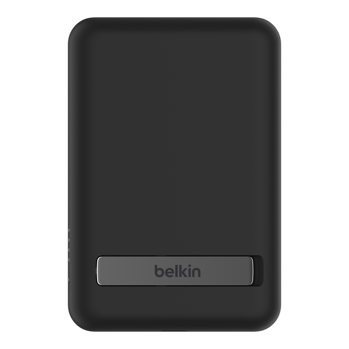 Belkin BoostCharge Wireless Power Bank 5K w/ MagSafe Compatible 7.5W  Charging, Included Pop-up Kickstand - Compatible w/ iPhone 15, 15 Plus, 15  Pro, 15 Pro Max, 14, 13, and 12 series devices - Black 