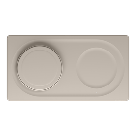 2-in-1 Wireless Charging Pad with Official MagSafe Charging 15W, Sand, hi-res