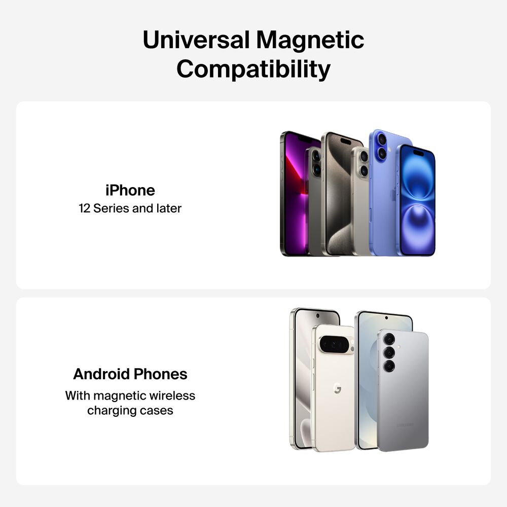 Magnetic Wireless Car Charger Vent Mount with Qi2.2 25W, , hi-res
