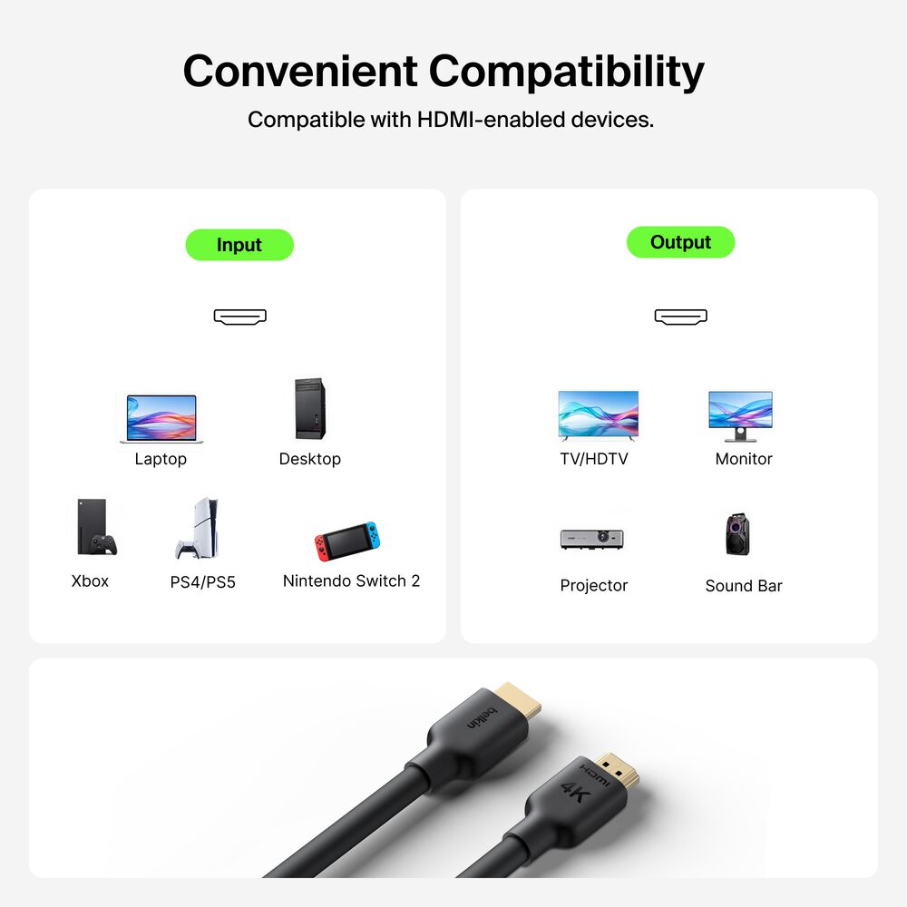 Premium High-Speed HDMI&reg; Cable (4K), , hi-res