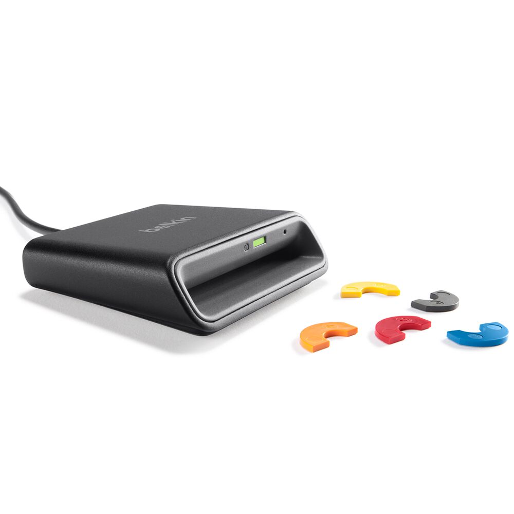 USB Smart Card / CAC Reader, Black, hi-res